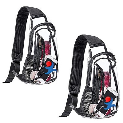 Clear PVC Stadium Approved Crossbody Backpack